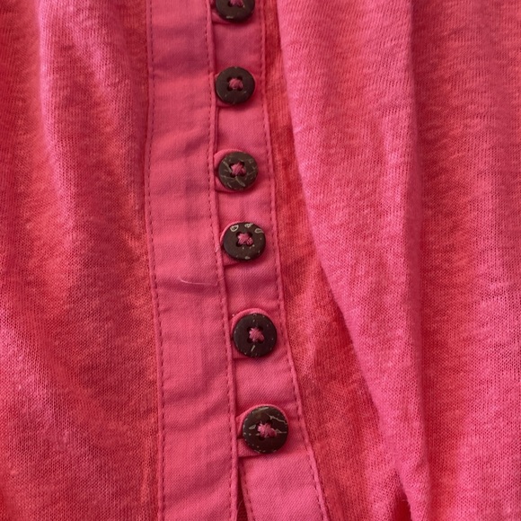 Free People Highland Linen blend short sleeve top size small nwot - Picture 3 of 8